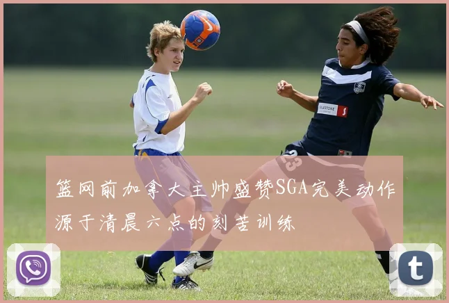 篮网前加拿大主帅盛赞SGA完美动作源于清晨六点的刻苦训练