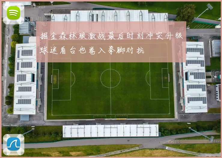 掘金森林狼激战最后时刻冲突升级球迷看台也卷入拳脚对抗
